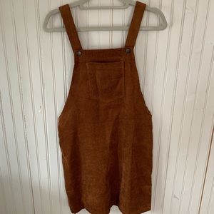 Corduroy Overall Dress NWOT